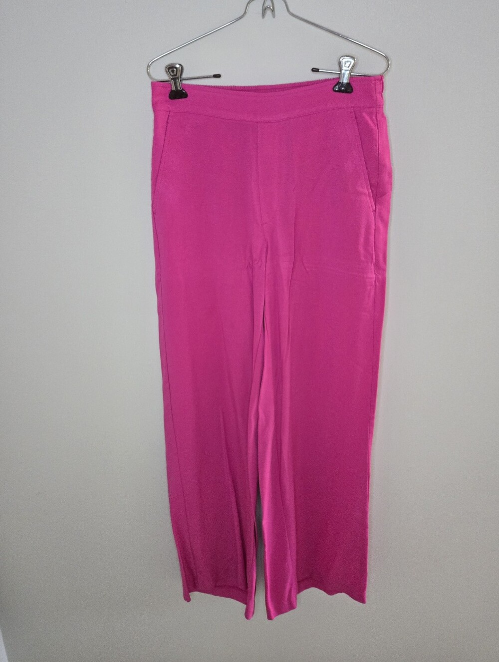 Old Navy Hot Pink Playa Wide-Leg Pants - Elastic Waist, Pockets (New)